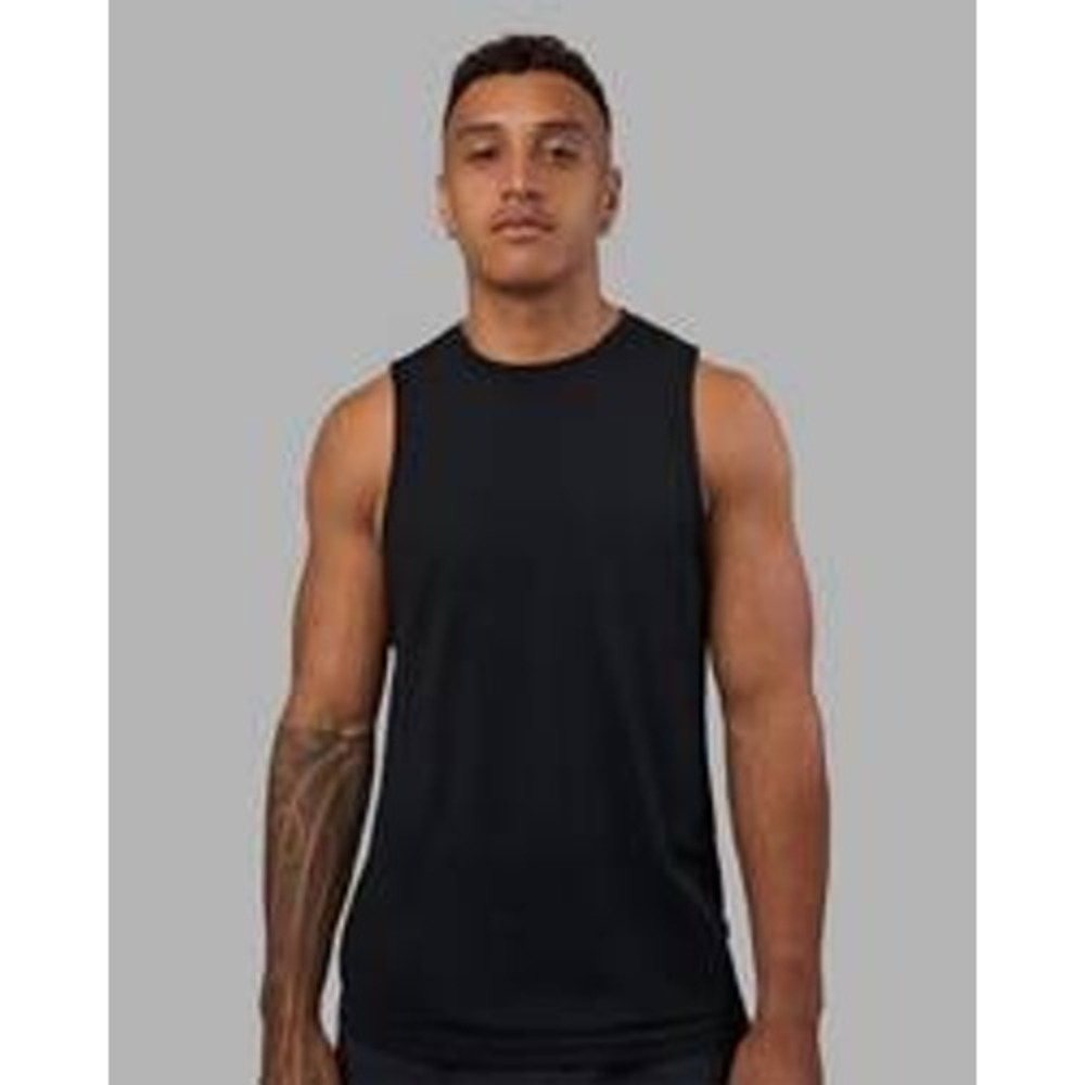 LSKD AeroFLX+ Seamless Muscle Tank Black Marl Size XL New With Tags